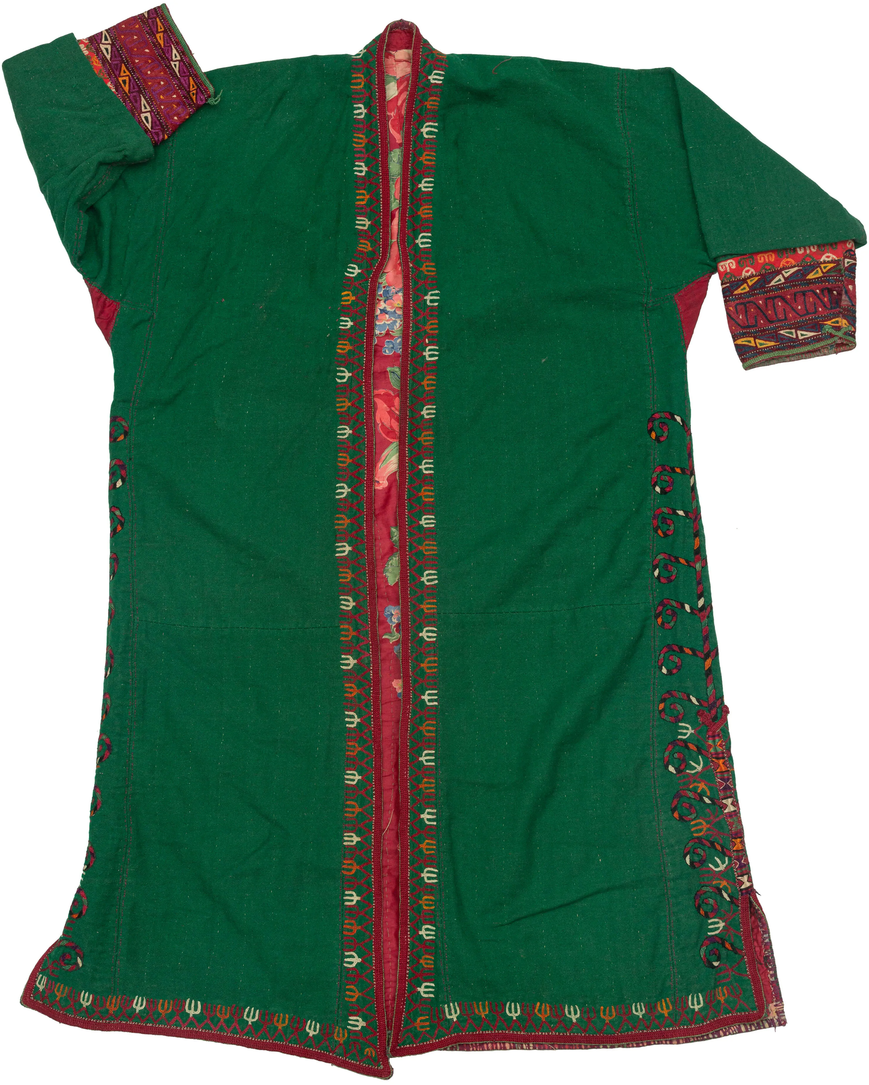 Green Turkmen Robe  - 4’2 x 4’10