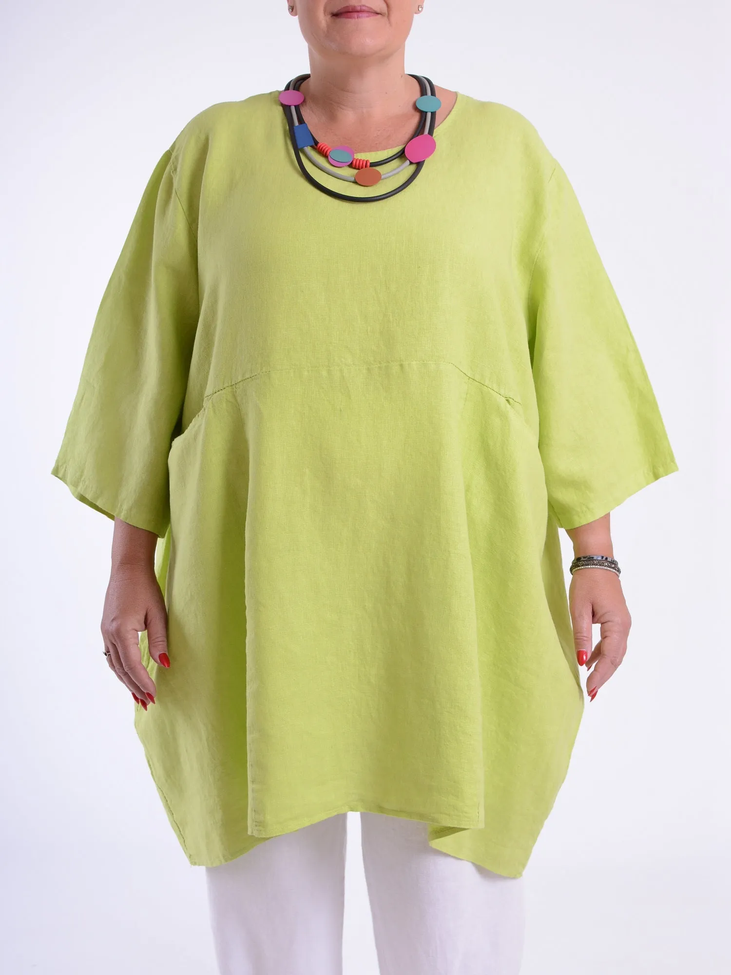 Heavy Linen Quirky Tunic - 9479