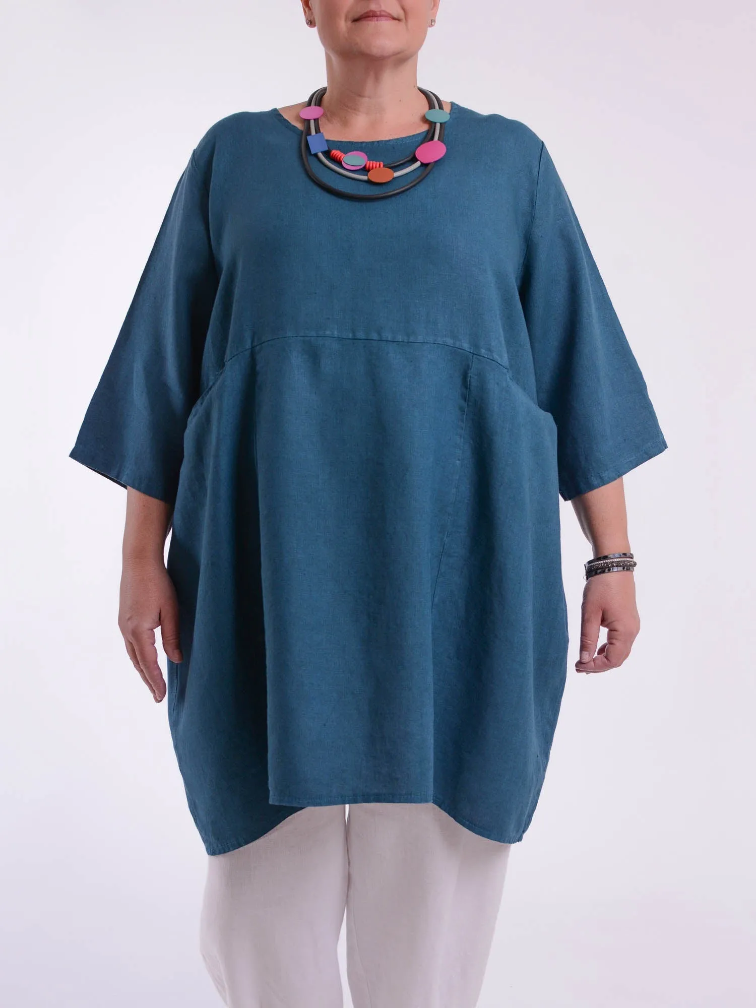 Heavy Linen Quirky Tunic - 9479