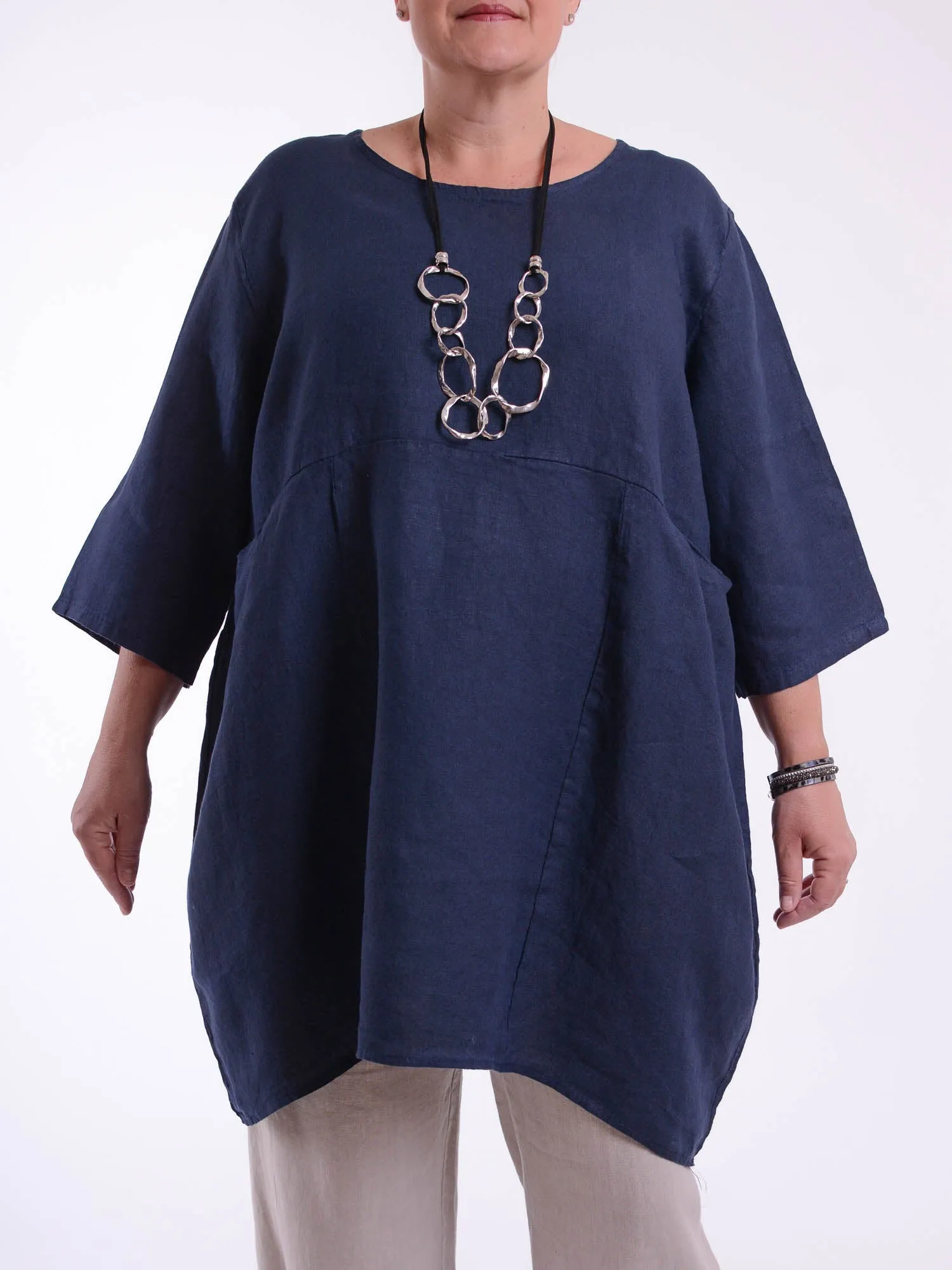 Heavy Linen Quirky Tunic - 9479