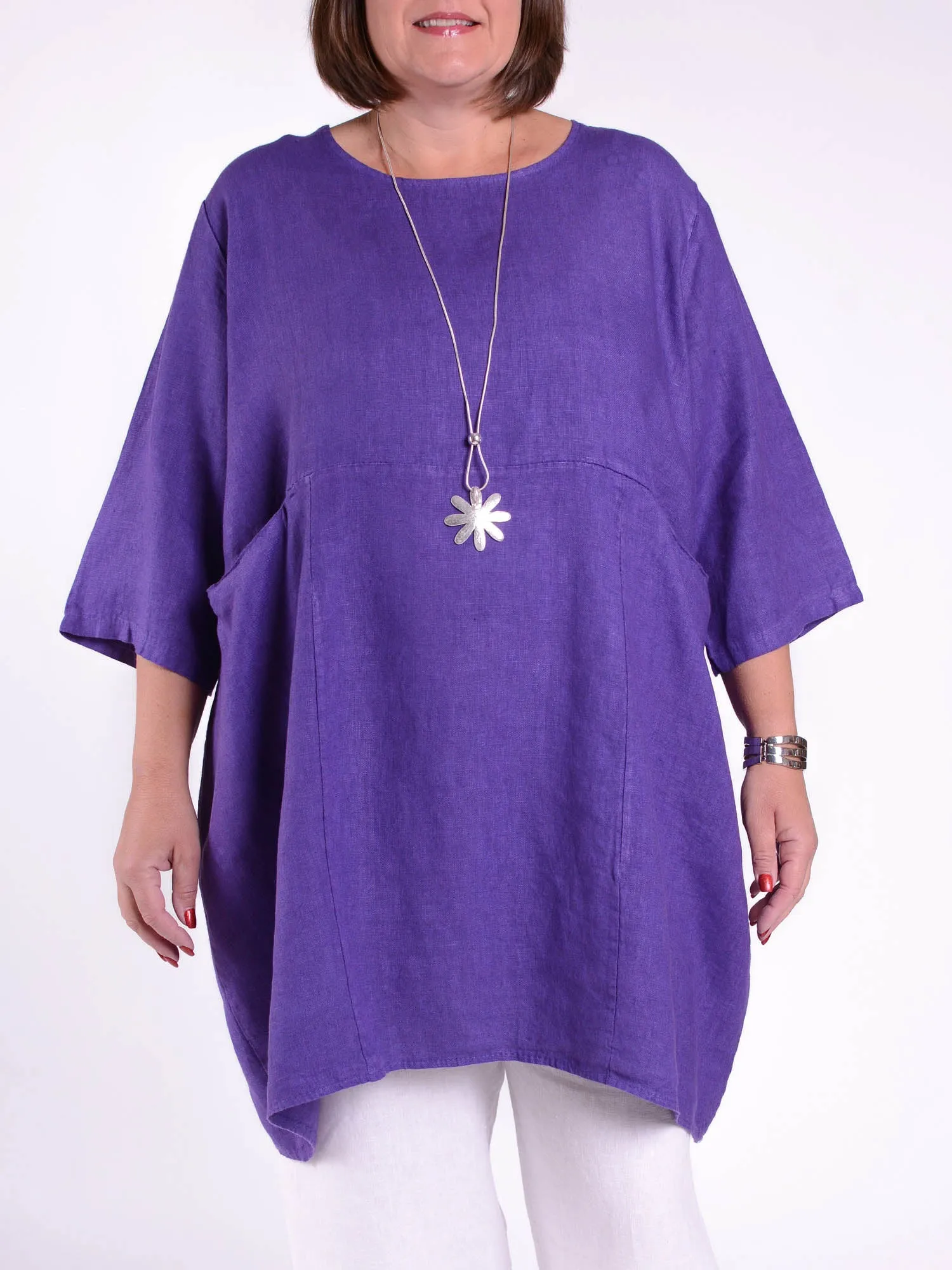 Heavy Linen Quirky Tunic - 9479