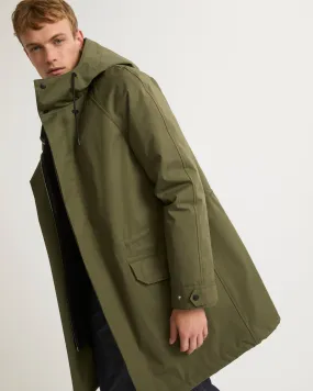 Iconic parka in cotton blend and shearling