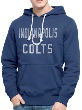 Indianapolis Colts 47 Brand Blue Cross-Check Pullover Hoodie Sweatshirt