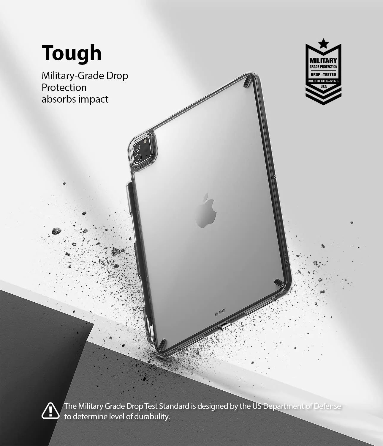 iPad Pro 11" (2021) Back Cover Case | Fusion - Smoke Black