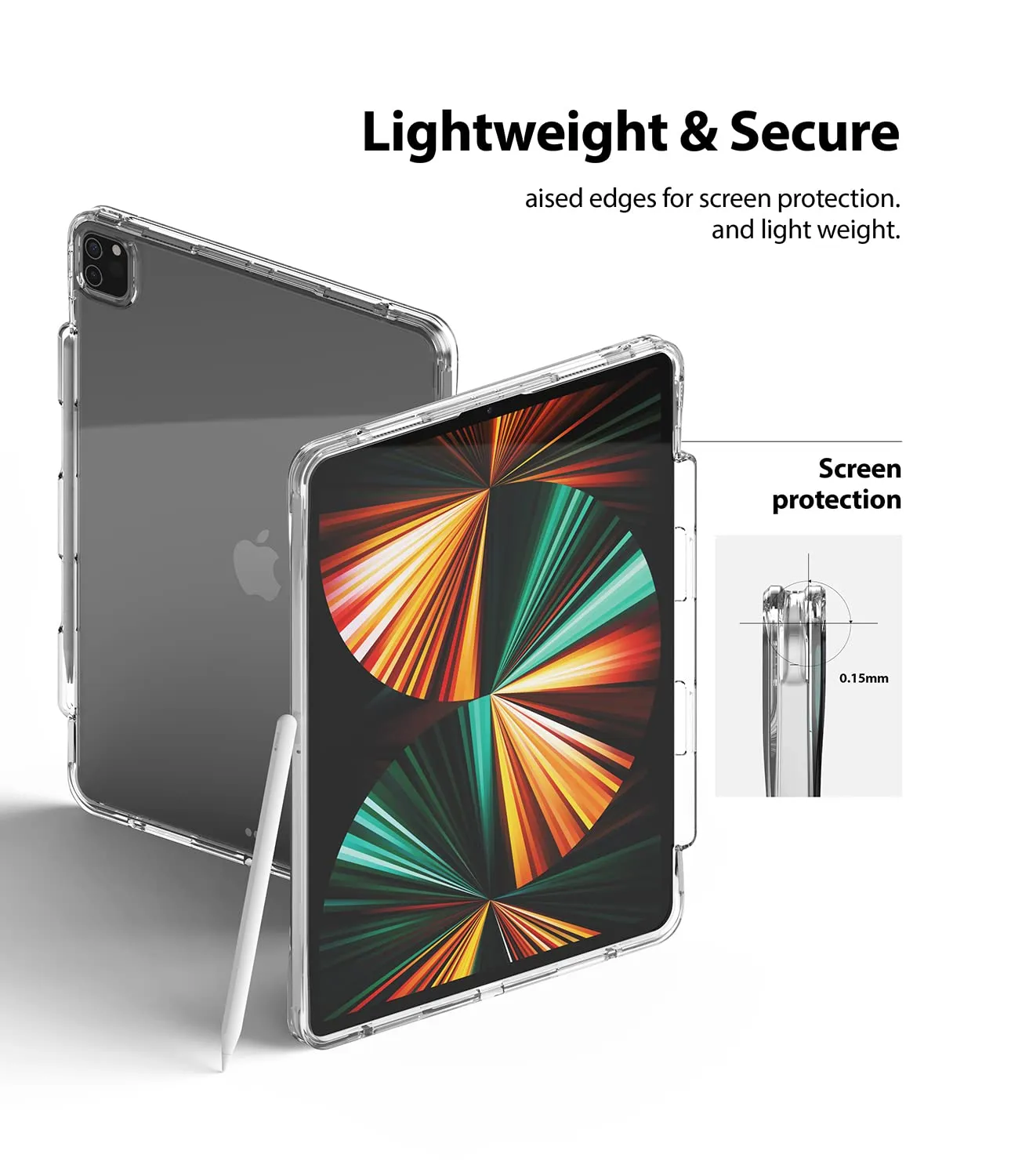 iPad Pro 12.9" (2021) Back Cover Case | Fusion - Clear