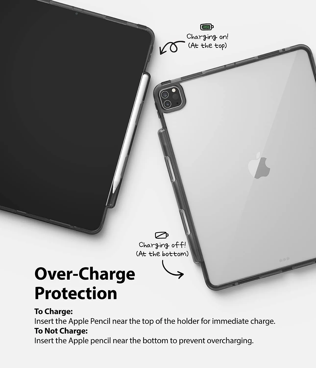 iPad Pro 12.9" (2021) Back Cover Case | Fusion - Smoke Black