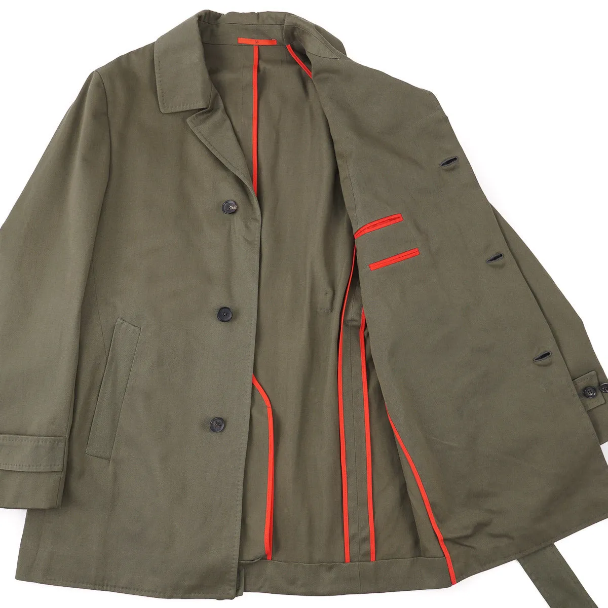 Isaia 'Portofino' Cotton Trench Coat