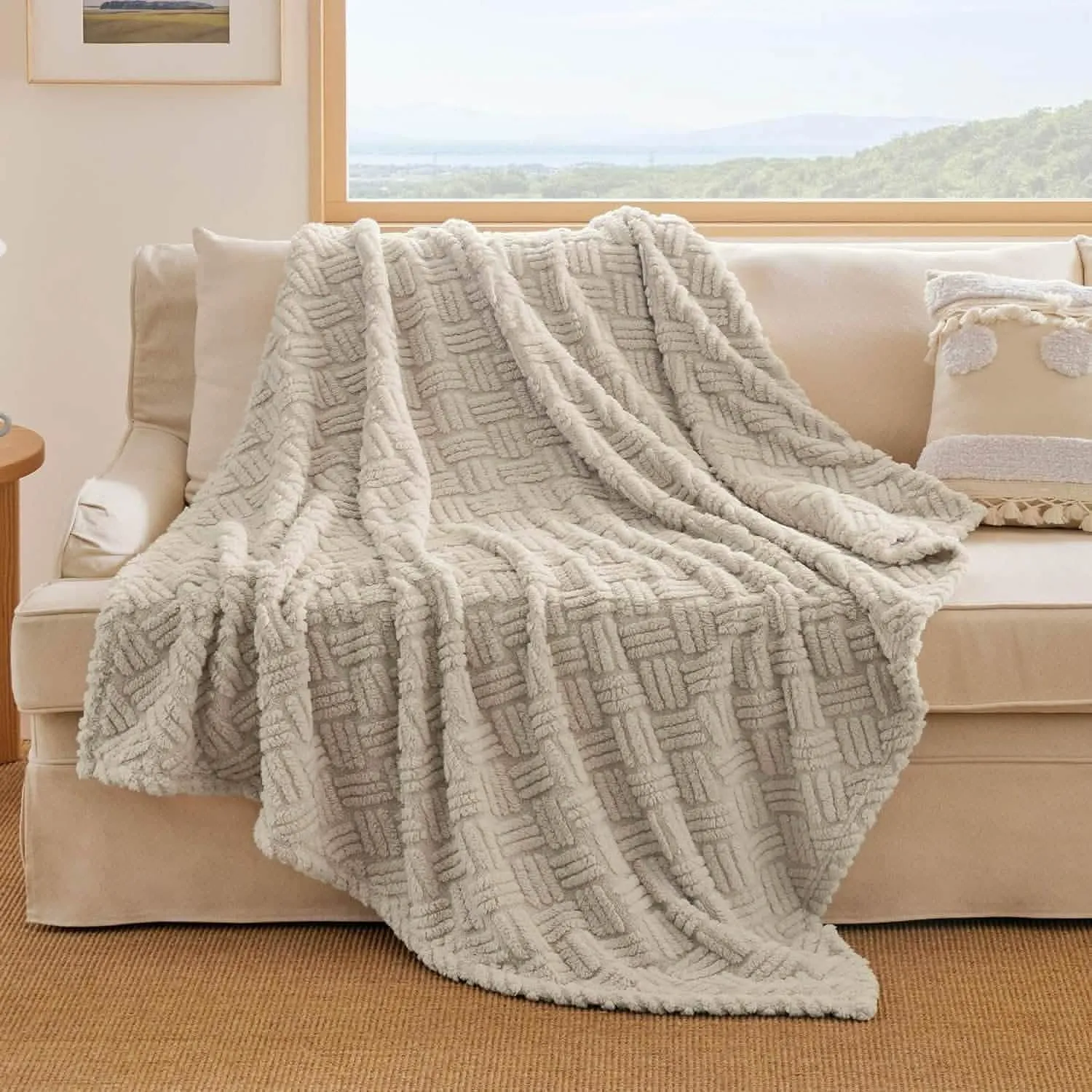 Jacquard Boho Sherpa Blanket