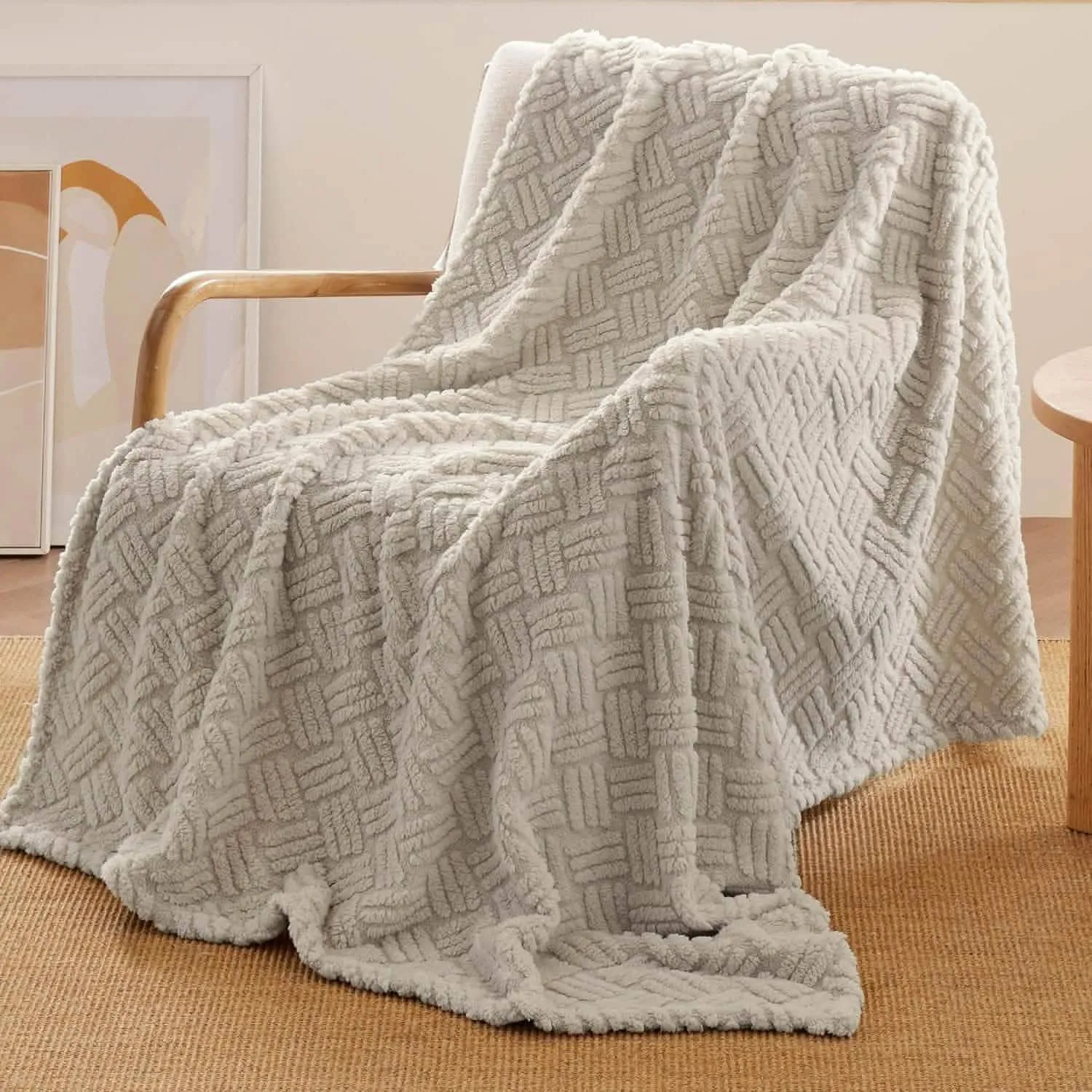 Jacquard Boho Sherpa Blanket