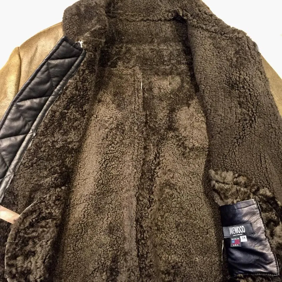 Kashani Shearling Army Green Bomber Jacket