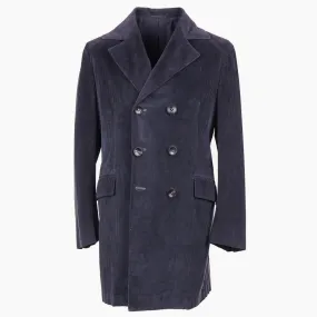 Kiton Cotton-Cashmere Corduroy Overcoat