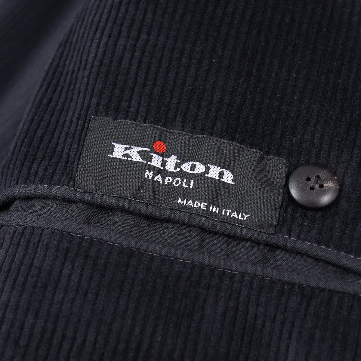 Kiton Cotton-Cashmere Corduroy Overcoat