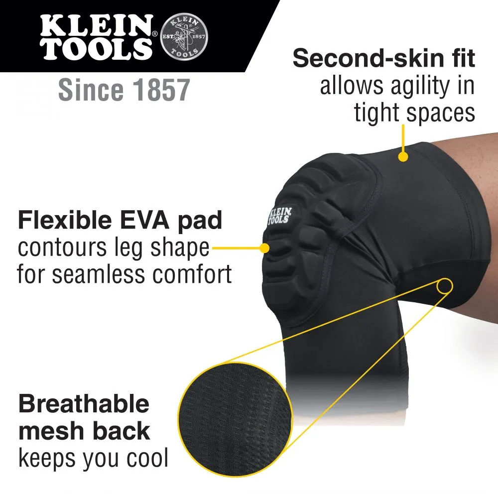 Klein 60592 Lightweight Knee Pad Sleeves, L/XL