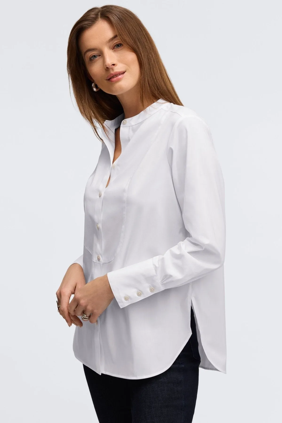 Kris Pinpoint No Iron Tuxedo Bib Tunic