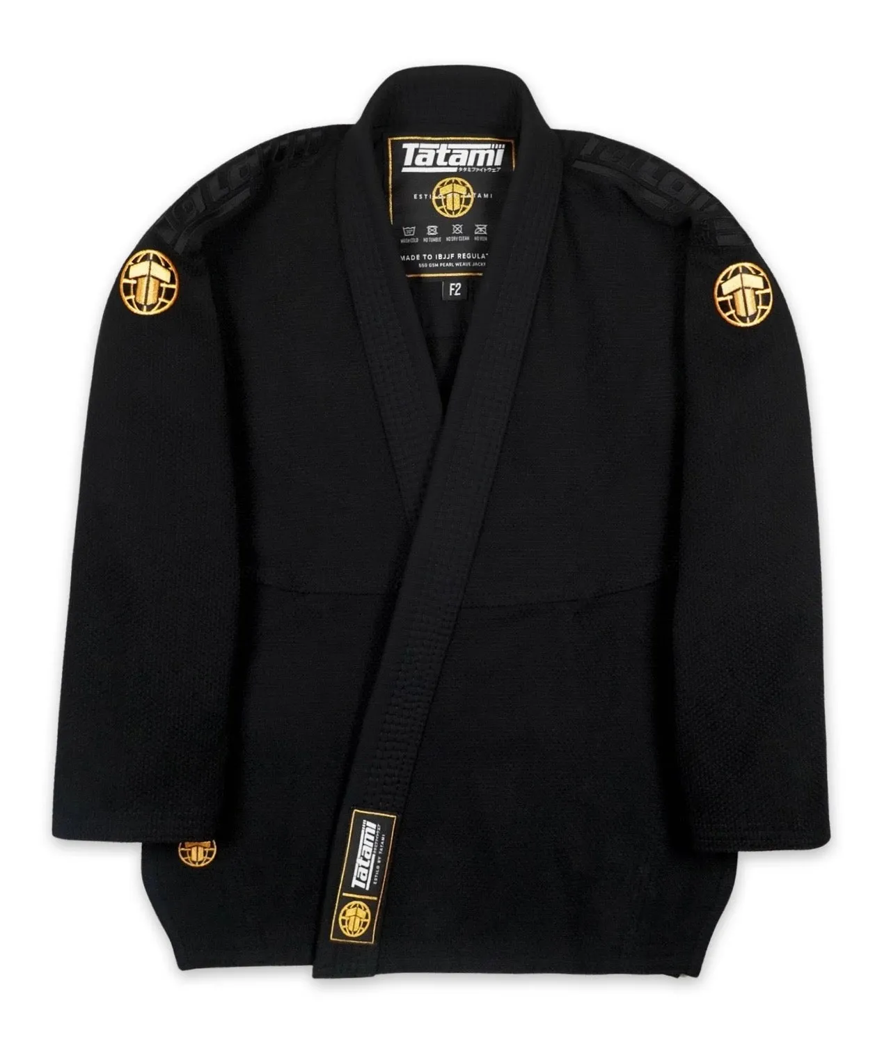 Ladies Estilo Gold Label Gi - Black