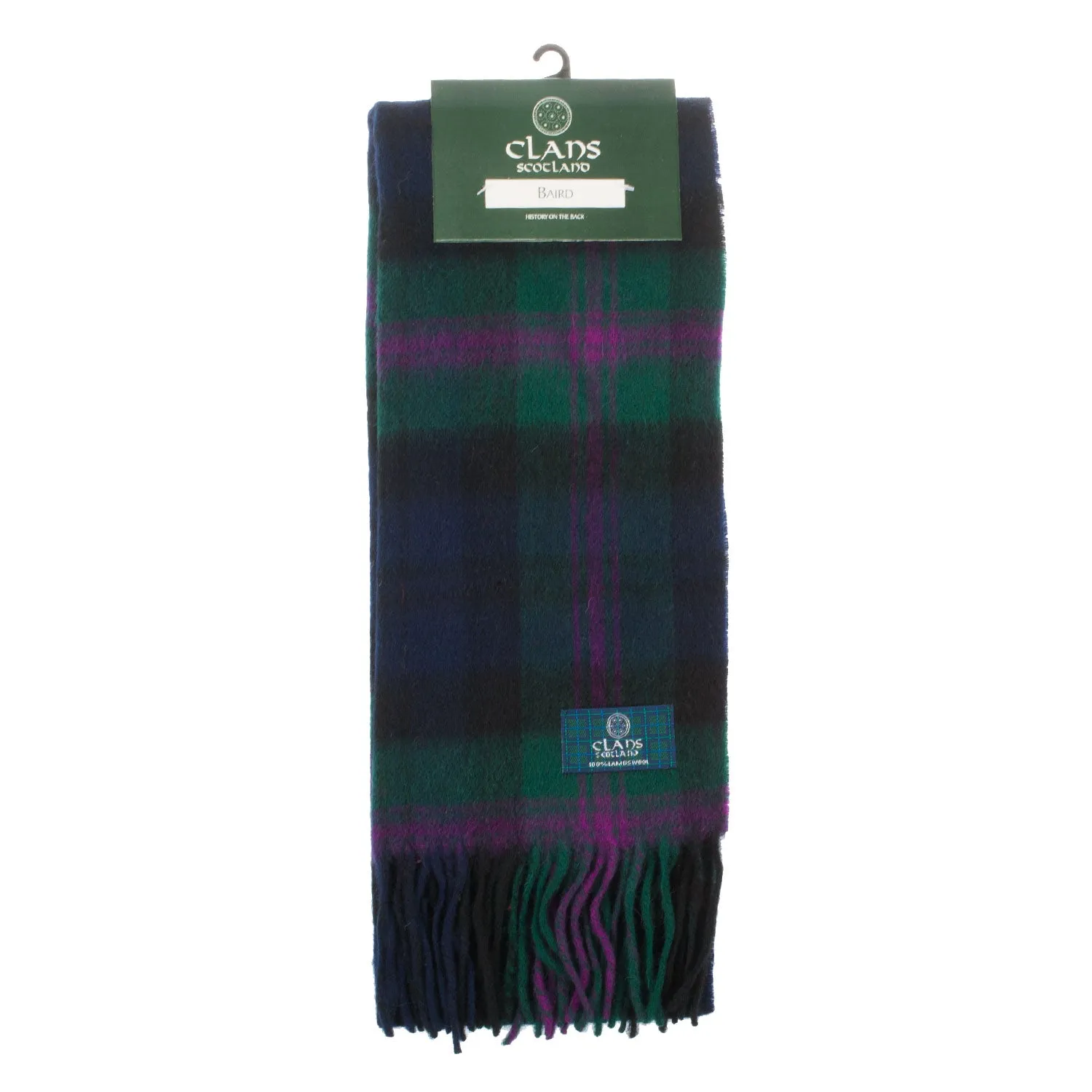 Lambswool Scottish Tartan Clan Scarf  Baird