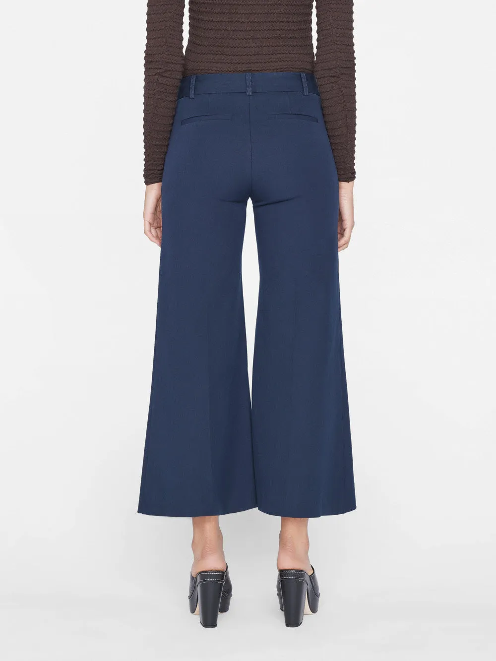 Le Crop Palazzo Trouser -- Navy