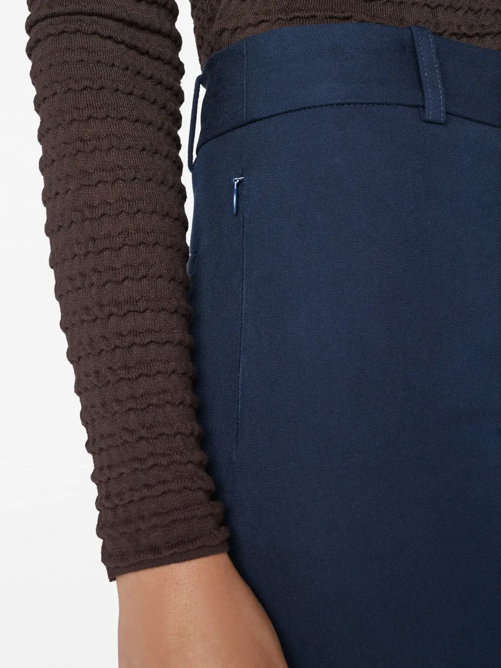 Le Crop Palazzo Trouser -- Navy