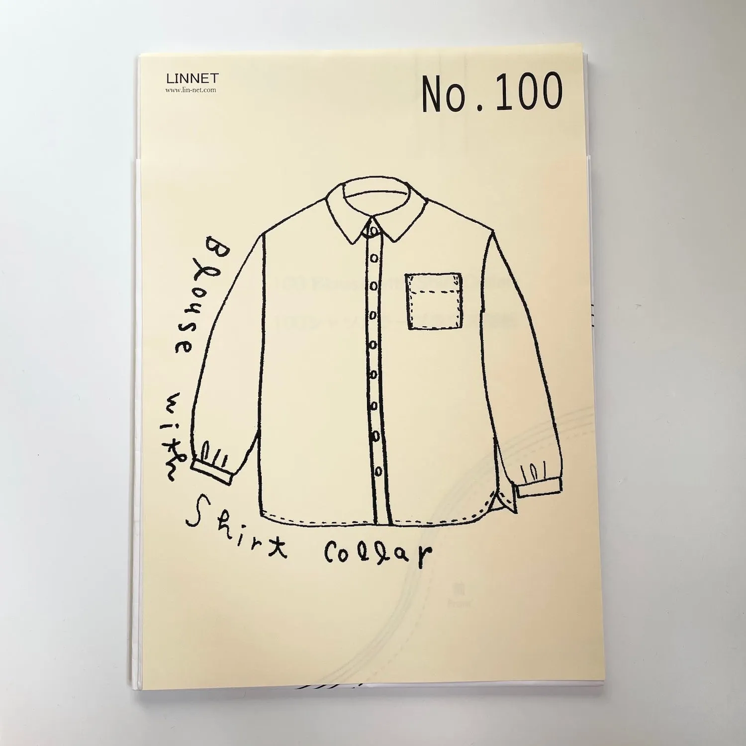 Linnet Pattern No. 100 : Blouse with Shirt Collar