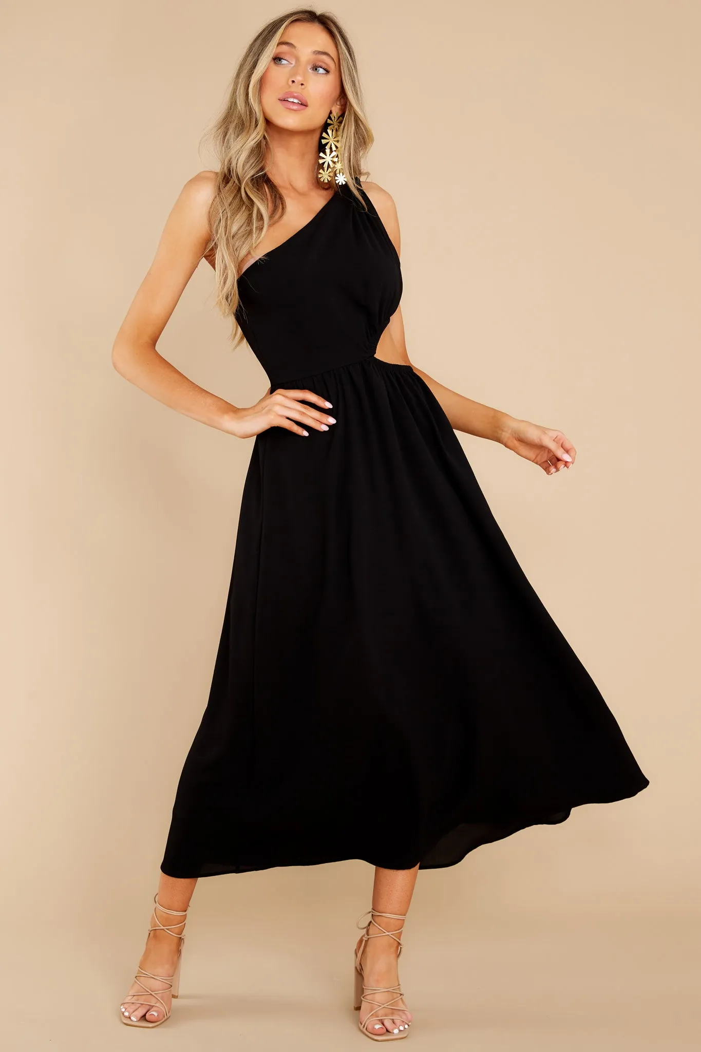 Lovely Dances Black Maxi Dress