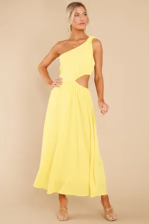 Lovely Dances Yellow Maxi Dress