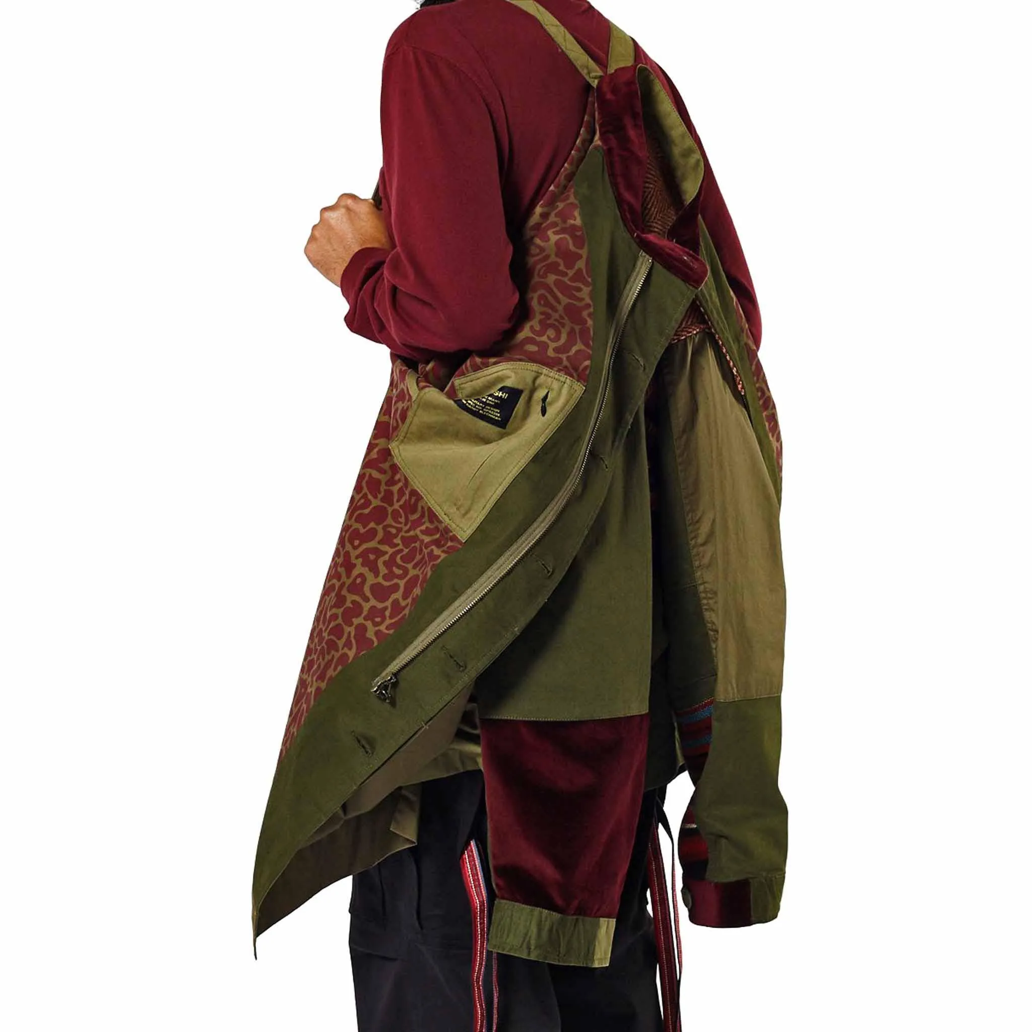 Maharishi M51 Overcoat Olive/Red