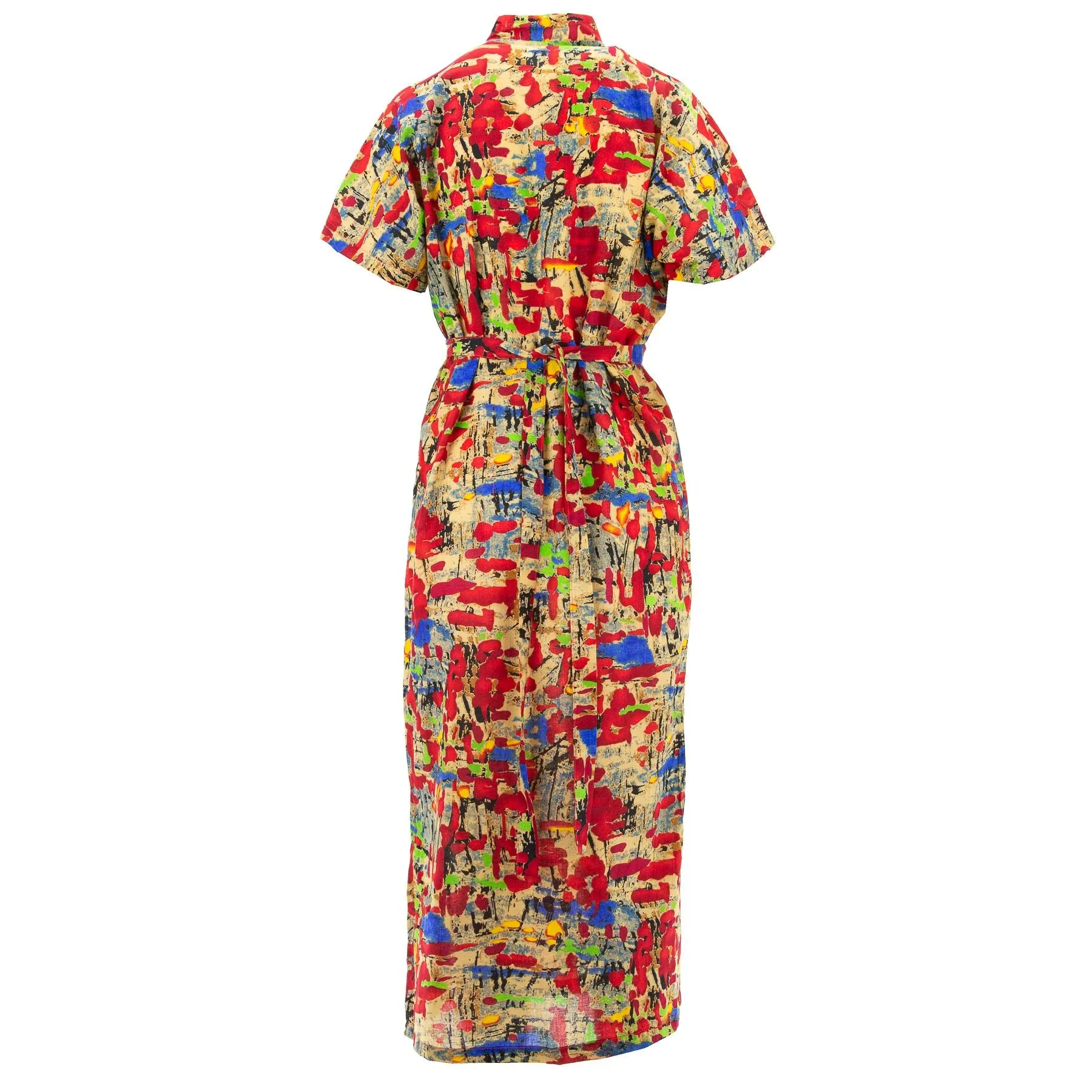 Mandarin Maxi Dress - Paintwork Red