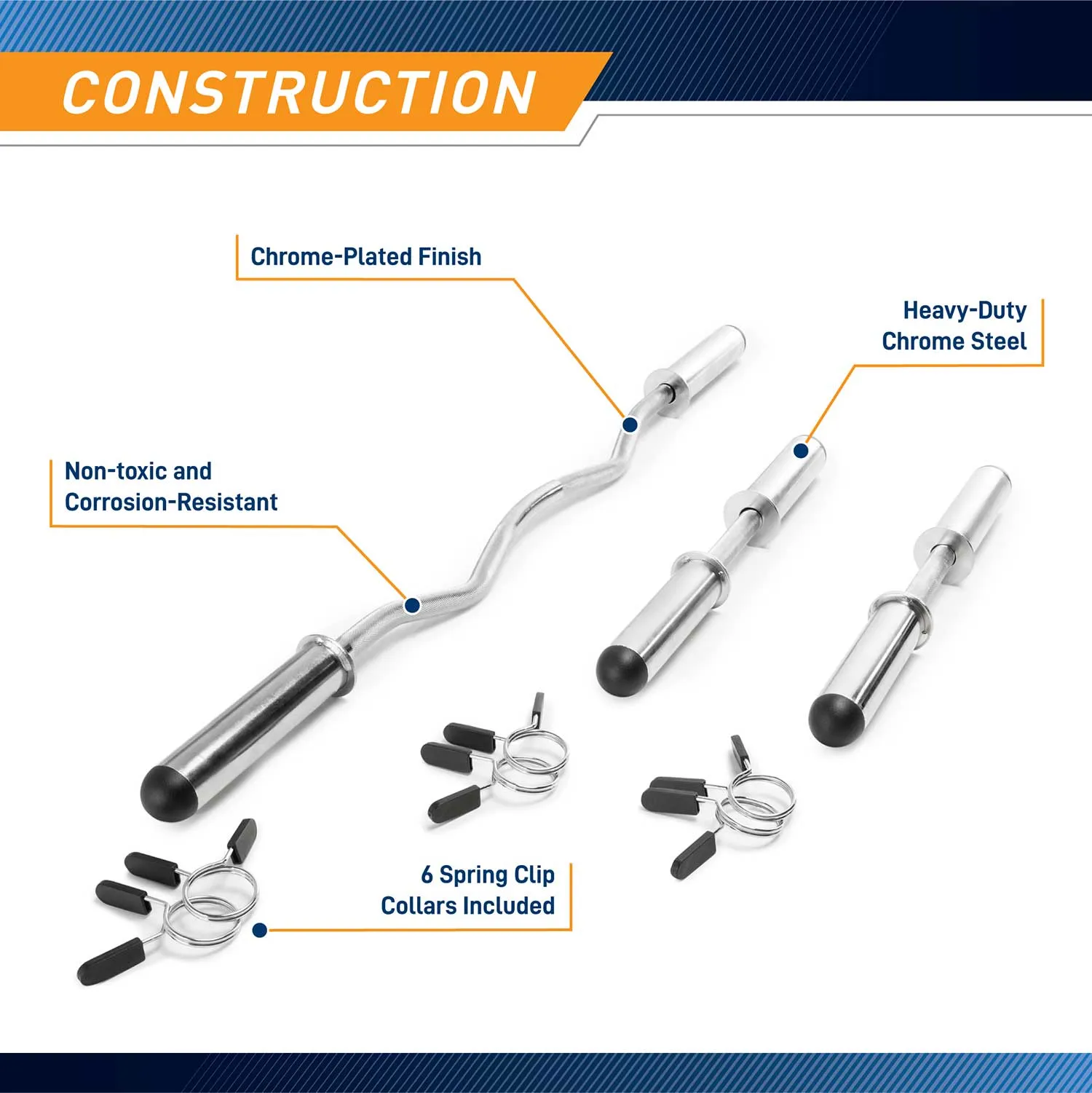 Marcy Olympic Curl Bar and Dumbbell Handle Set ODC-21