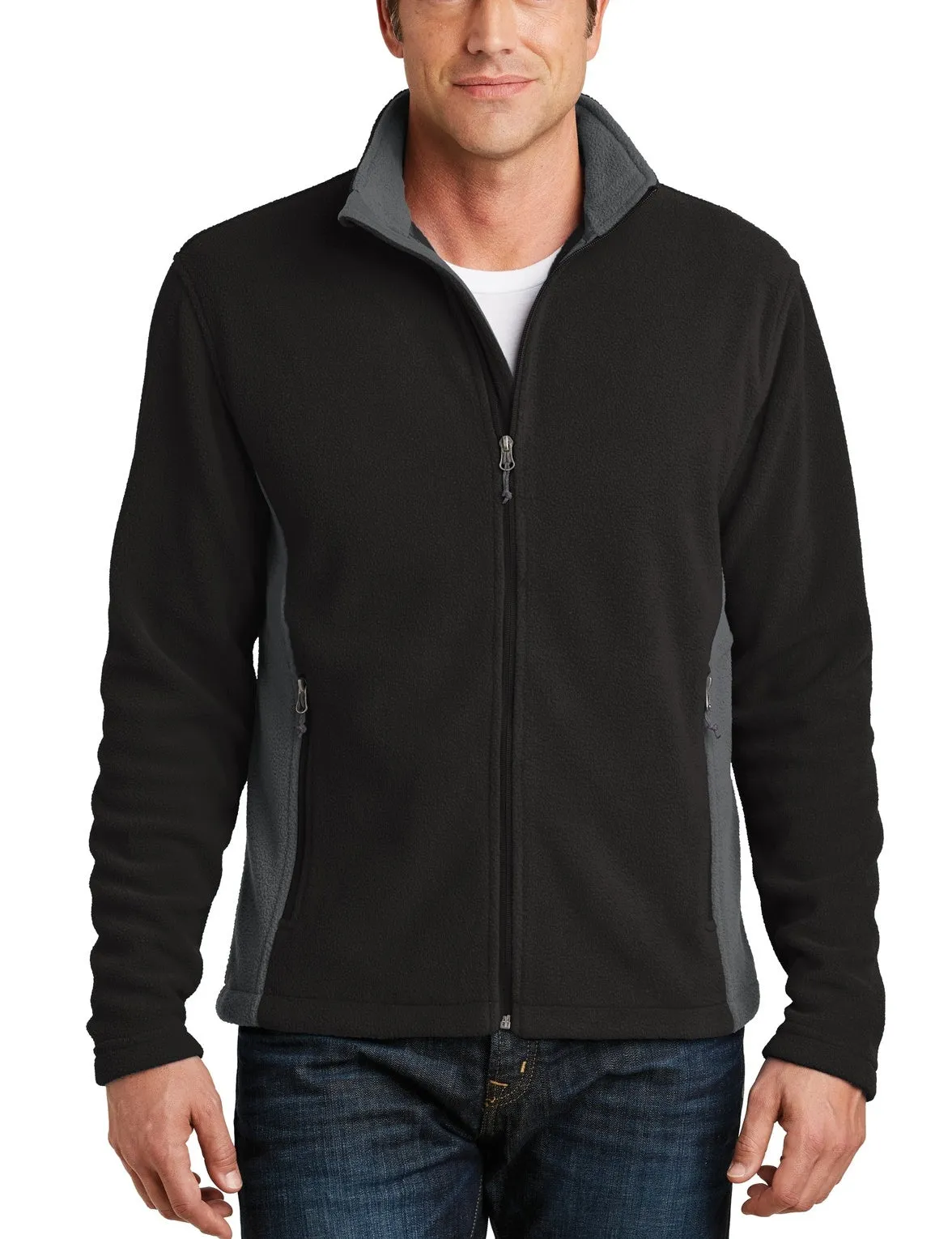 Men's Colorblock Midweight Fleece Jacket