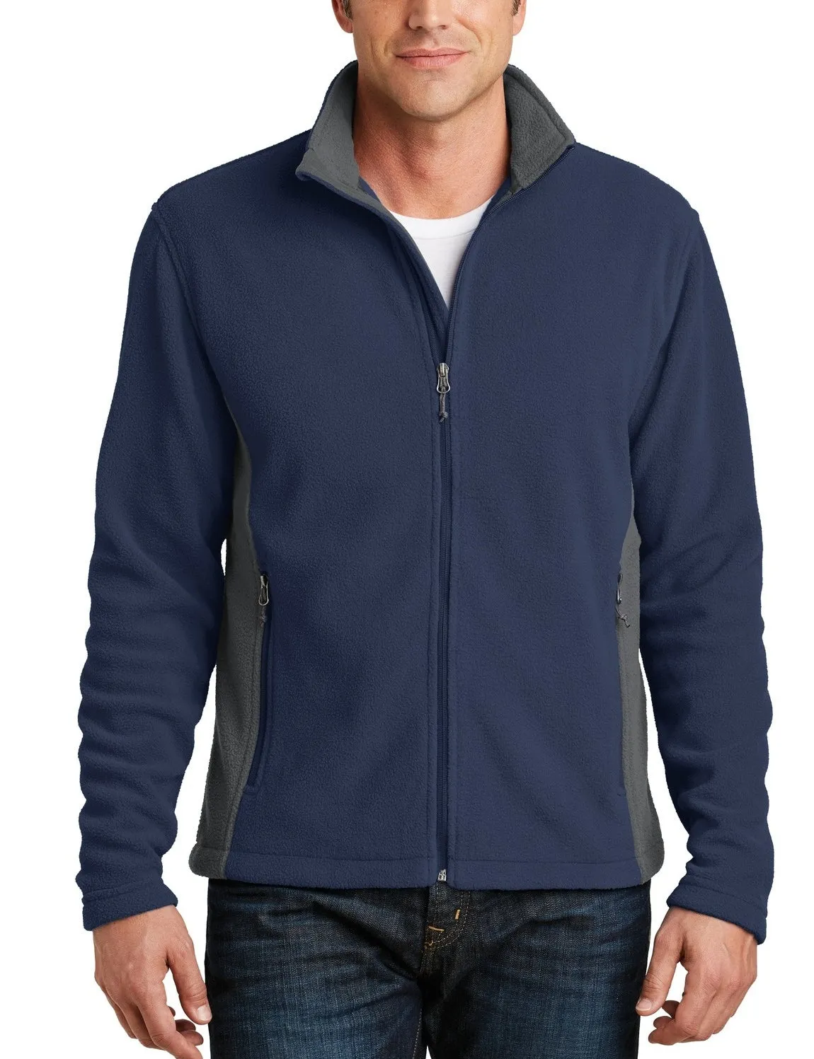 Men's Colorblock Midweight Fleece Jacket