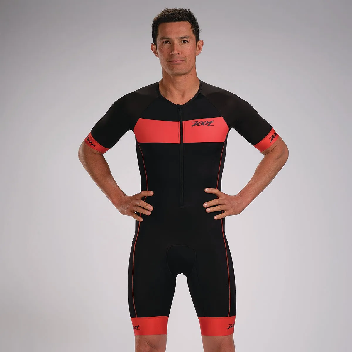 Mens Core  Triathlon Aero Racesuit - Cardinal