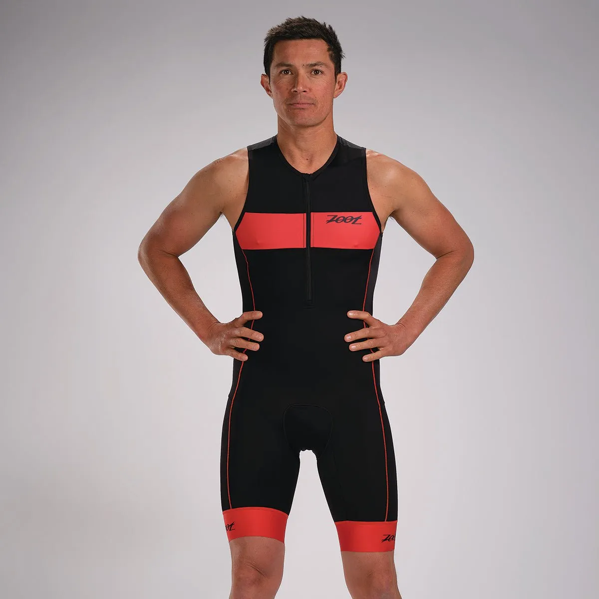 Mens Core  Triathlon Racesuit - Cardinal