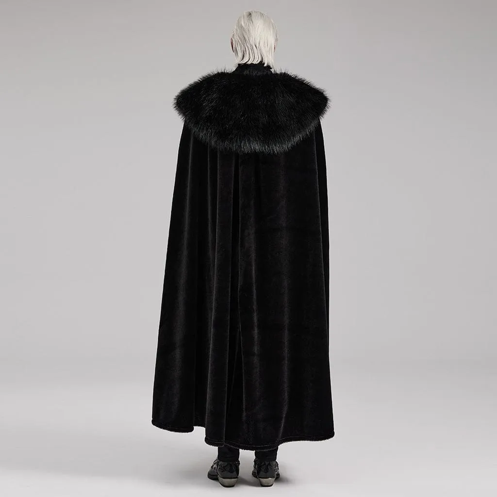 Men's Gothic Detachable Collar Cloak