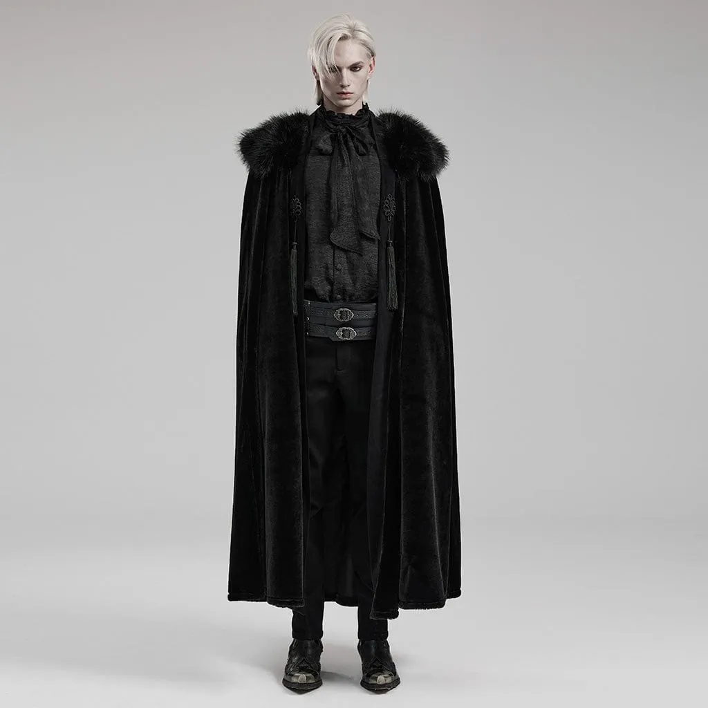 Men's Gothic Detachable Collar Cloak