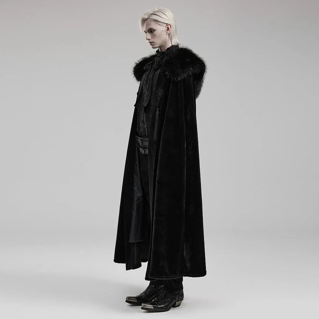 Men's Gothic Detachable Collar Cloak