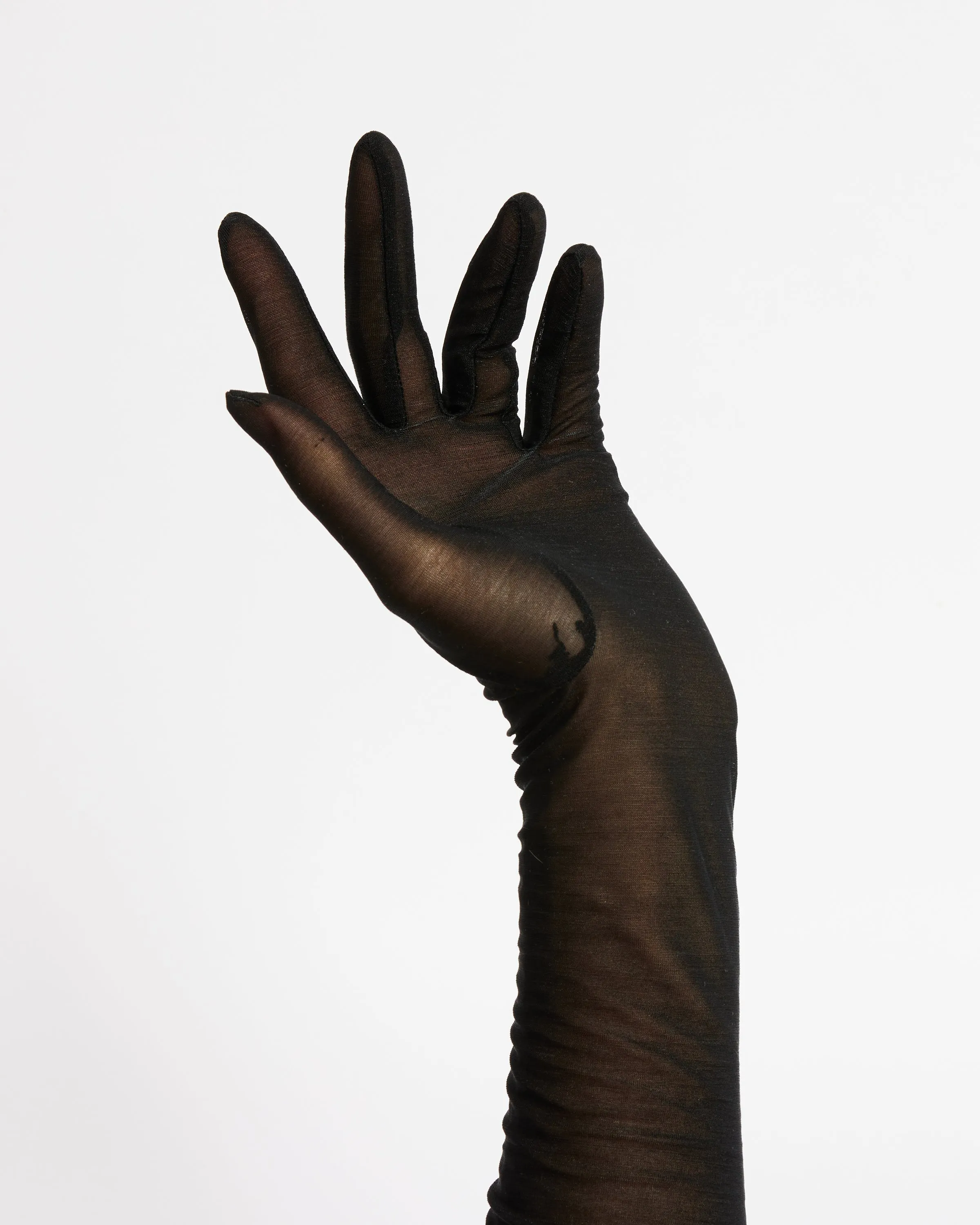 Mesh Gloves in Black