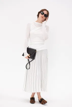 Miles Skirt, White & Black