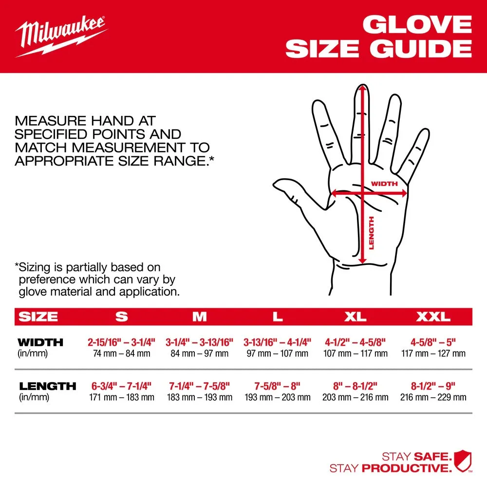 Milwaukee 48-22-8901B 12PK Cut 1 Dipped Gloves – M [A1]