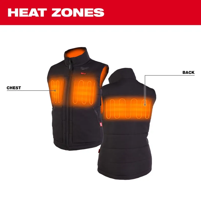 Milwaukee M12 L Sleeveless Women's Full-Zip Heated Vest (Vest Only) Black