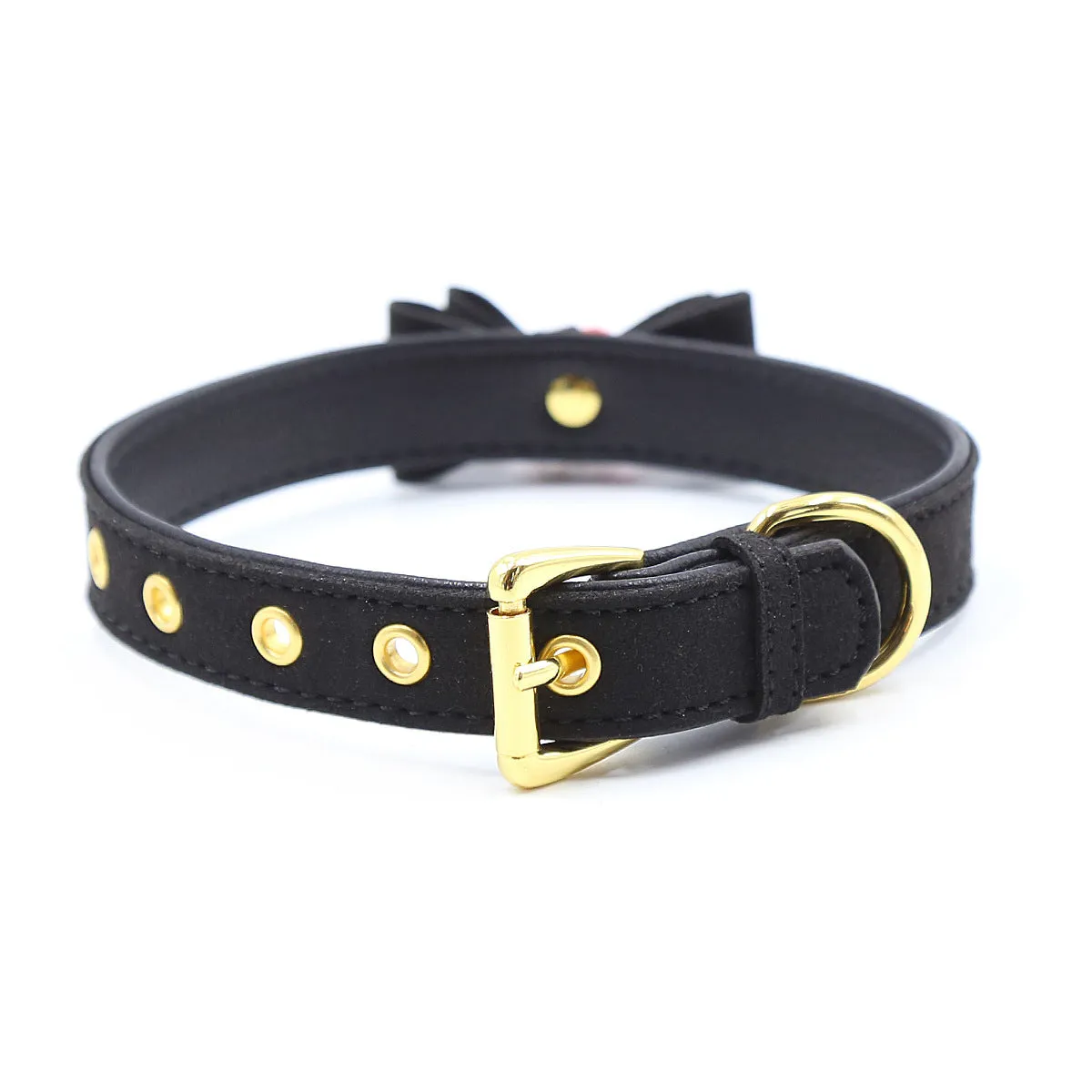 Naughty Kitty Faux Leather Cosplay Collar