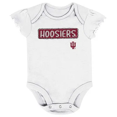 New - NCAA Infant Girls' 3pk Bodysuit Set