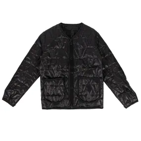 NEW VLONE Black V Logo Quilted Jacket Size M