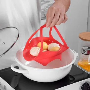 Non-Slip Food Steaming Basket