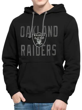 Oakland Raiders 47 Brand Black Cross-Check Pullover Hoodie Sweatshirt