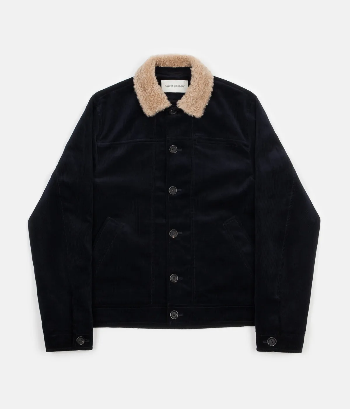 Oliver Spencer Buffalo Jacket - Cord Navy