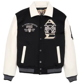 Omega Wool-Leather Jacket (White) - AVF232O04