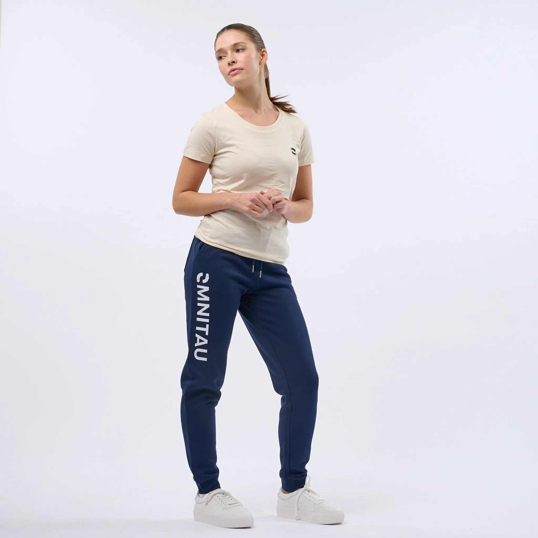 Omnitau Women's Prime Organic Cotton Sweatpant Joggers - French Navy