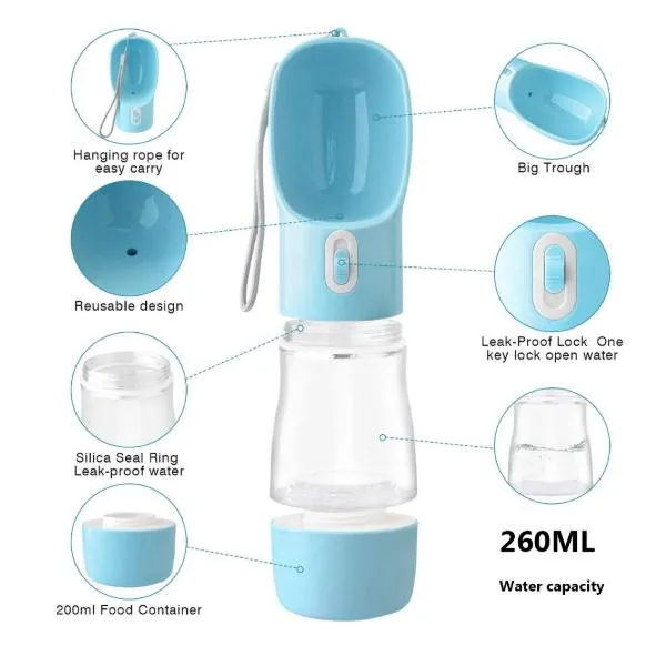 On-The-Go Water & Snack Bottle