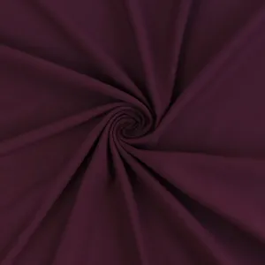 Organic Cotton French Terry - Aubergine Purple - END OF BOLT 81cm