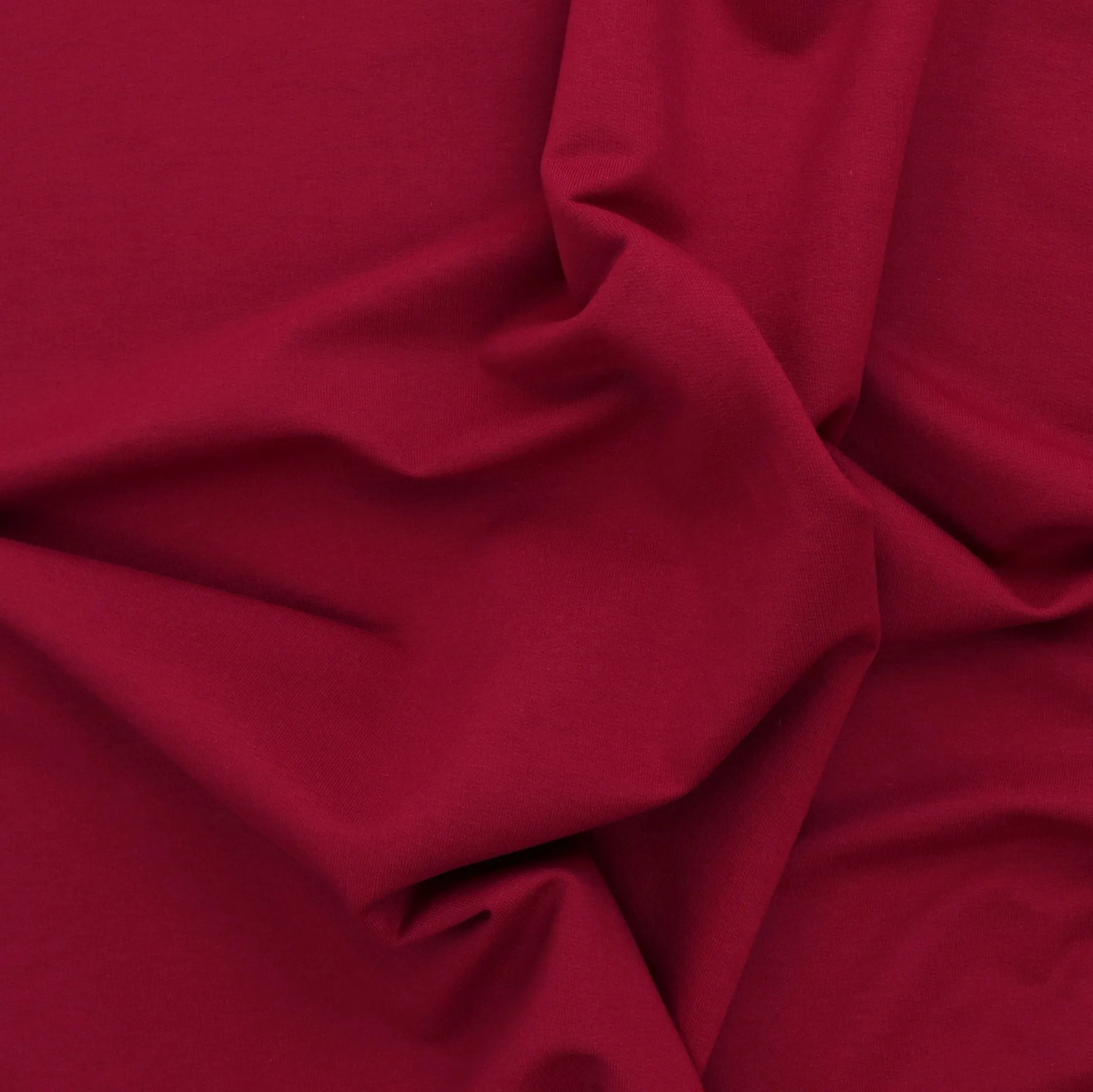 Organic Cotton French Terry - Burgundy Red